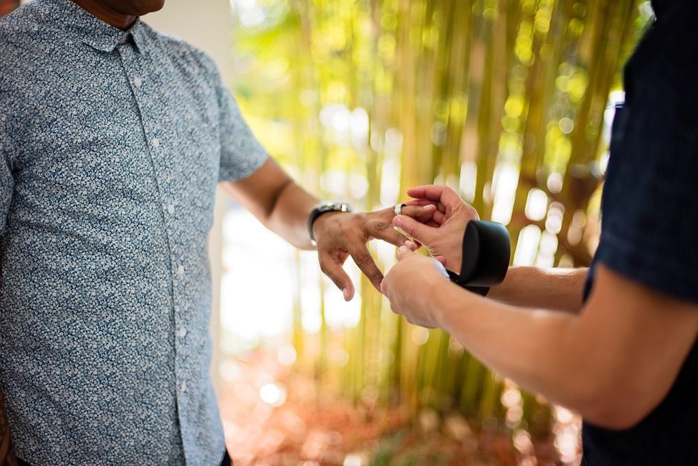 Man proposing to man